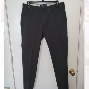 Abercrombie Slim Chino Pants, 31x30 Gray